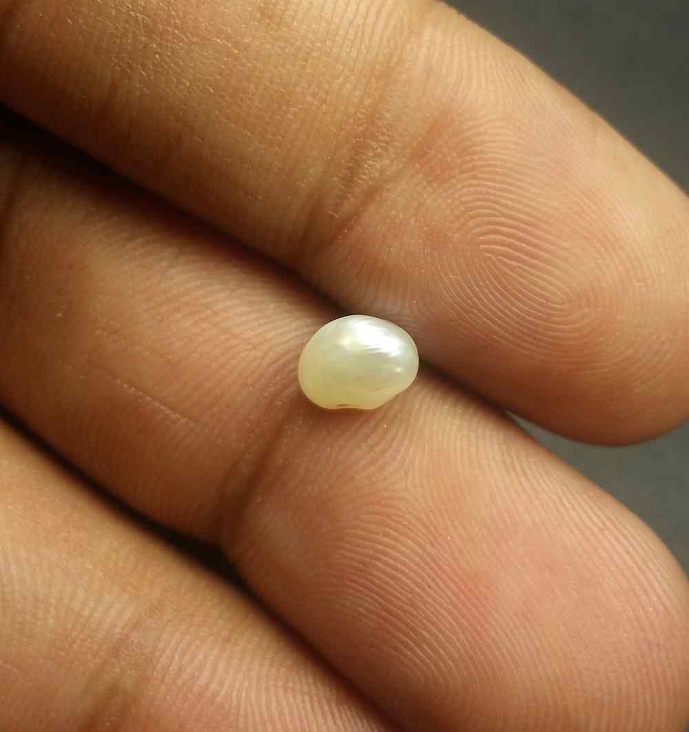 1.06 Carats Basra Pearl 6.68 x 5.31 x 3.91 mm
