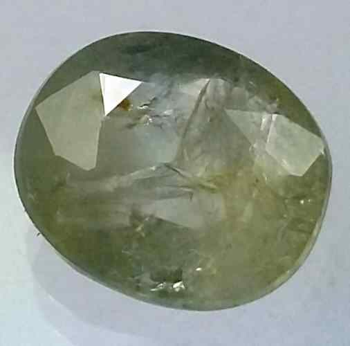 3.96 Carats Ceylon White Sapphire 10.23 x 8.77 x 4.53 mm
