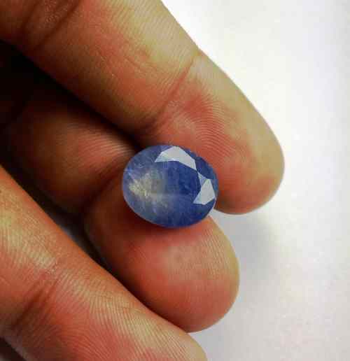 10.01 Carats Ceylon Blue Sapphire 13.93 x 11.85 x 6.09 mm