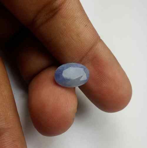 5.89 Carats Ceylon Blue Sapphire 12.00 x 8.89 x 5.60 mm