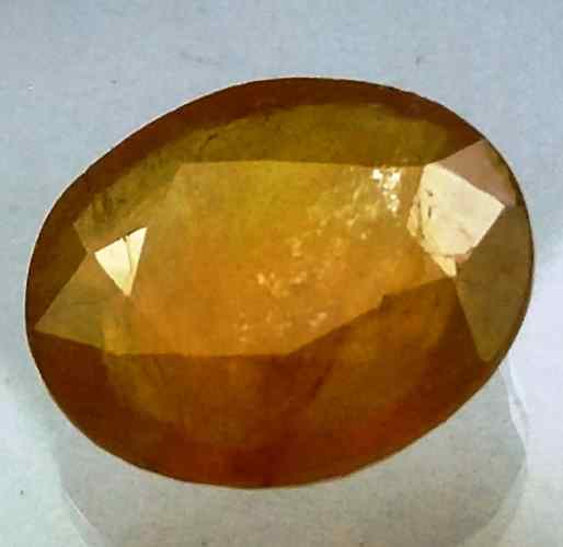 12.36 Carats African Yellow Sapphire 15.27 x 12.92 x 5.69 mm