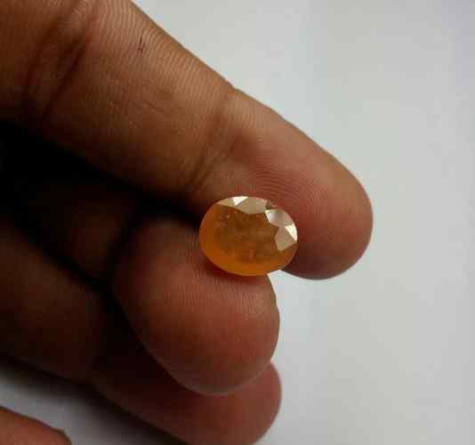 5.69 Carats African Padparadscha Sapphire 11.45 x 9.45 x 4.90 mm