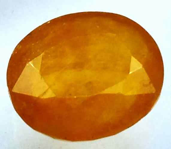 14.38 Carats African Padparadscha Sapphire 15.26 x 13.50 x 6.11 mm