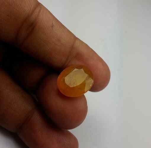 14.38 Carats African Padparadscha Sapphire 15.26 x 13.50 x 6.11 mm