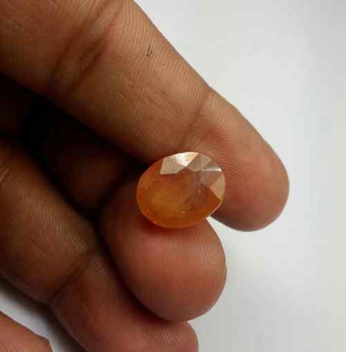 11.37 Carats African Padparadscha Sapphire 14.37 x 12.01 x 5.99 mm
