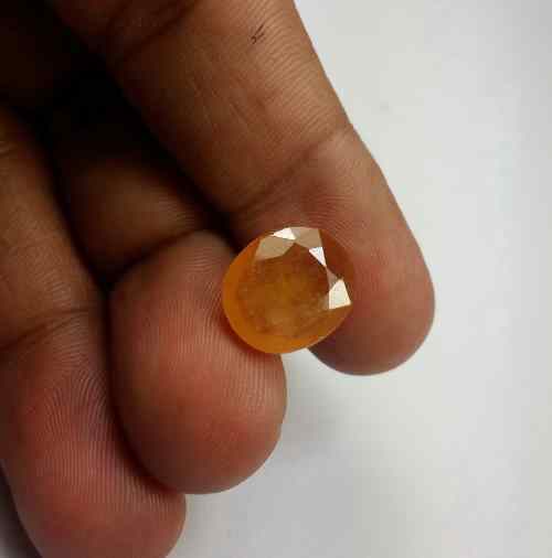 8.91 Carats African Padparadscha Sapphire 13.60 x 11.67 x 4.97 mm