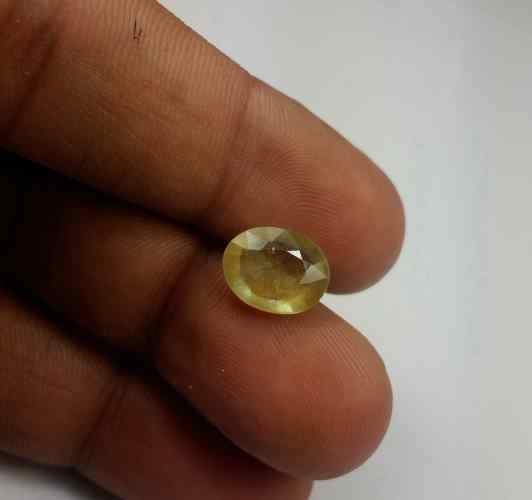 3.95 Carats African Green Sapphire 11.00 x 8.62 x 3.86 mm