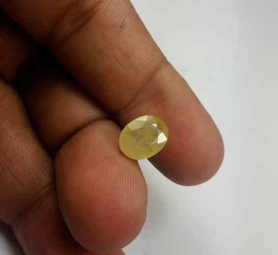 3.71 Carats African Green Sapphire 10.33 x 8.18 x 4.31 mm