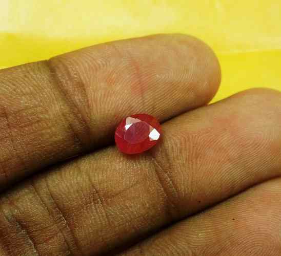 1.36 Carats Burma Mines Ruby 7.07 x 5.69 x 3.77 mm