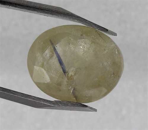 5.87 Carats Bluish Yellow Sapphire 12.02 x 9.45 x 5.03 mm