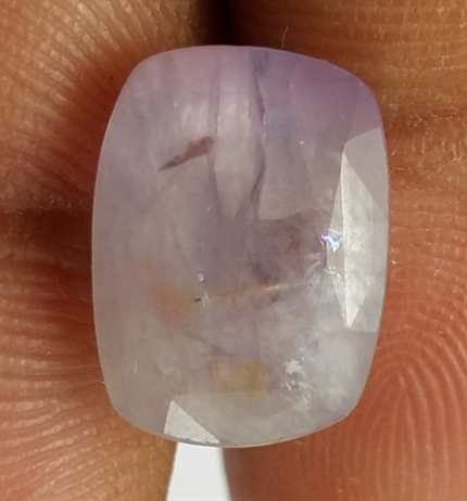 6.97 Carats Bluish Purple Sapphire 11.30 x 8.50 x 7.10 mm