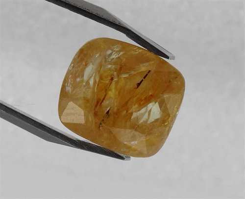 6.83 Carats Orange Sapphire 10.40 x 9.70 x 6.83 mm
