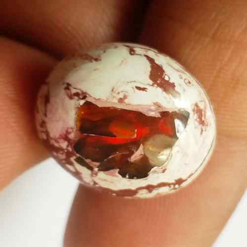 13.97 Carats Natural Mexicon Opal 18.80 x 16.53 x 7.50 mm