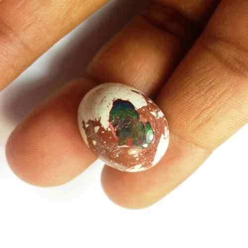 16.75 Carats Natural Mexicon Opal 20.27 x 16.66 x 8.88 mm