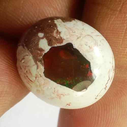 14.47 Carats Natural Mexicon Opal 19.10 x 17.00 x 7.44 mm