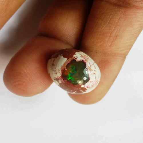 15.32 Carats Natural Mexicon Opal 19.04 x 15.38 x 9.14 mm