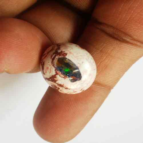 12.81 Carats Natural Mexicon Opal 16.63 x 14.98 x 7.72 mm