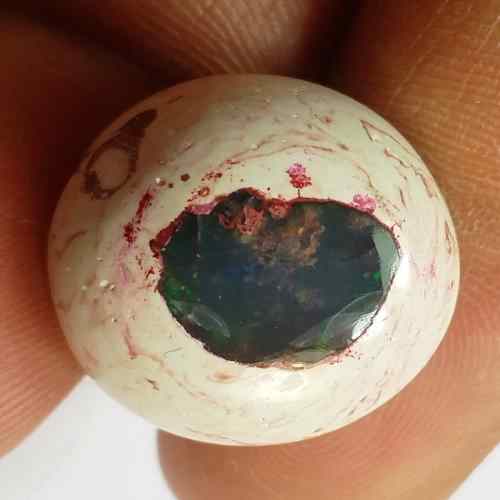 14.46 Carats Natural Mexicon Opal 17.98 x 17.96 x 7.58 mm