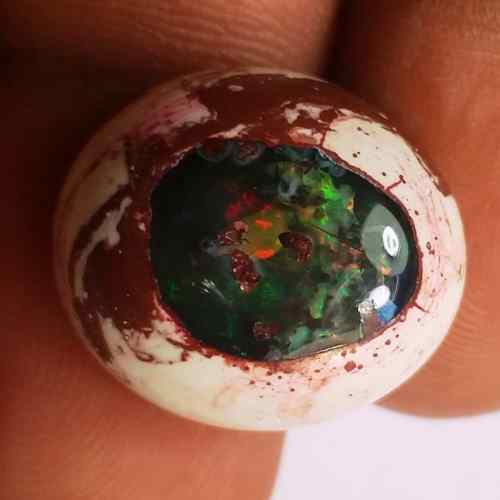 13.45 Carats Natural Mexicon Opal 17.63 x 16.03 x 7.43 mm
