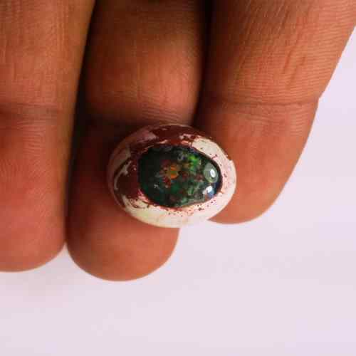 13.45 Carats Natural Mexicon Opal 17.63 x 16.03 x 7.43 mm