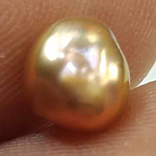 1.05 Carats Natural Venezuela Pearl 6.15 x 5.66 x 4.29 mm