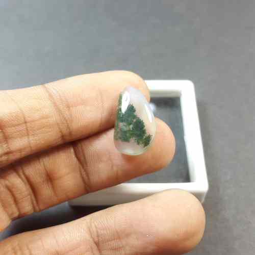 6.21 Carats Moss Agate 17.73 x 10.21 x 4.16 mm