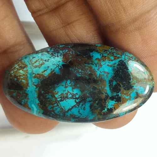 46.87 Carats Natural Shattuckite Azurite 38.02 x 22.82 x 6.08 mm