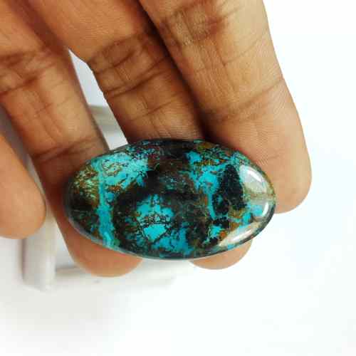 46.87 Carats Natural Shattuckite Azurite 38.02 x 22.82 x 6.08 mm