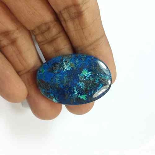 44.22 Carats Natural Shattuckite Azurite 34.29 x 24.10 x 5.29 mm