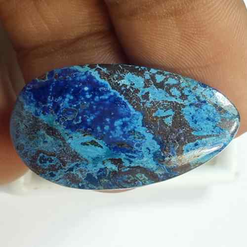 20.66 Carats Natural Shattuckite Azurite 28.68 x 19.27 x 4.36 mm