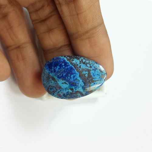 20.66 Carats Natural Shattuckite Azurite 28.68 x 19.27 x 4.36 mm