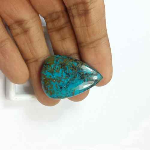 32.79 Carats Natural Shattuckite Azurite 32.65 x 22.55 x 5.74 mm