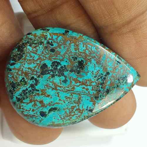 36.7 Carats Natural Shattuckite Azurite 34.45 x 27.49 x 5.10 mm
