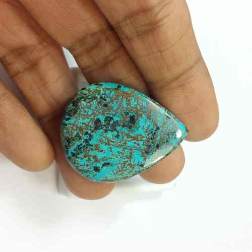 36.7 Carats Natural Shattuckite Azurite 34.45 x 27.49 x 5.10 mm