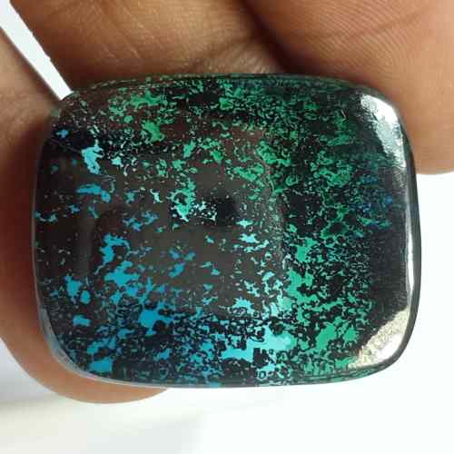 59.33 Carats Natural Shattuckite Azurite 27.81 x 25.60 x 4.79 mm
