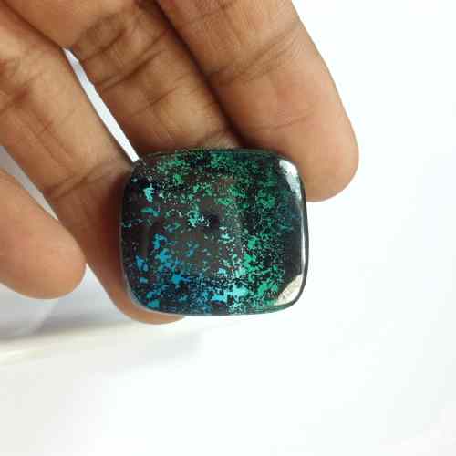 59.33 Carats Natural Shattuckite Azurite 27.81 x 25.60 x 4.79 mm