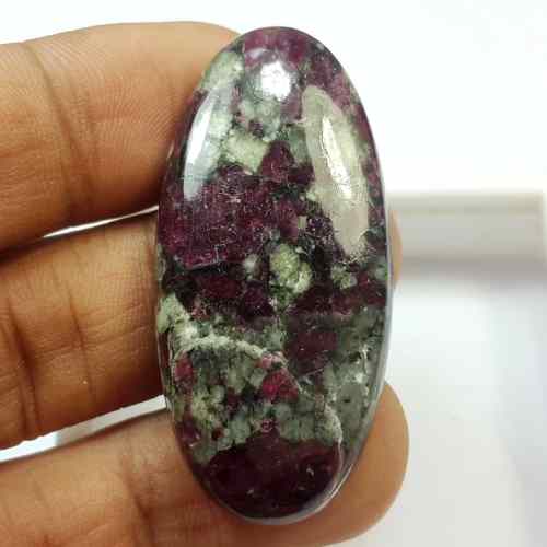 56.8 Carats Natural Eudialyte 41.38 x 22.43 x 5.97 mm