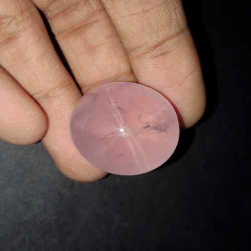 66.29 Carats Natural Star Rose Quartz 25.35 x 22.78 x 17.15 mm