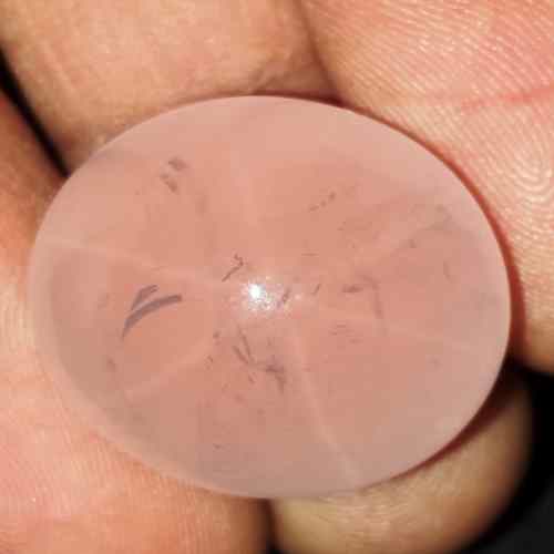 35.78 Carats Natural Star Rose Quartz 19.67 x 17.55 x 15.62 mm