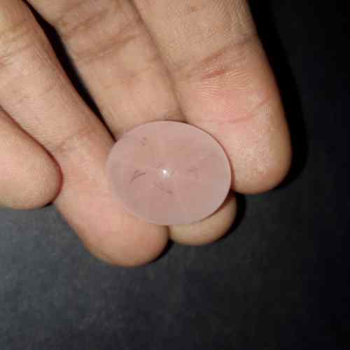 35.78 Carats Natural Star Rose Quartz 19.67 x 17.55 x 15.62 mm
