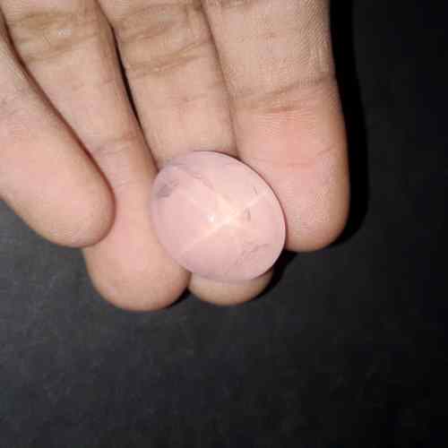 38.9 Carats Natural Star Rose Quartz 21.23 x 17.07 x 16.48 mm