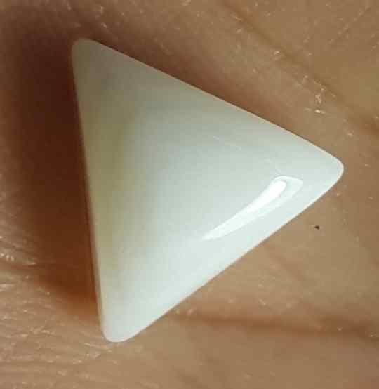 7.92 Carat Italian White Coral 14.74 X 13.21 X 6.56 mm