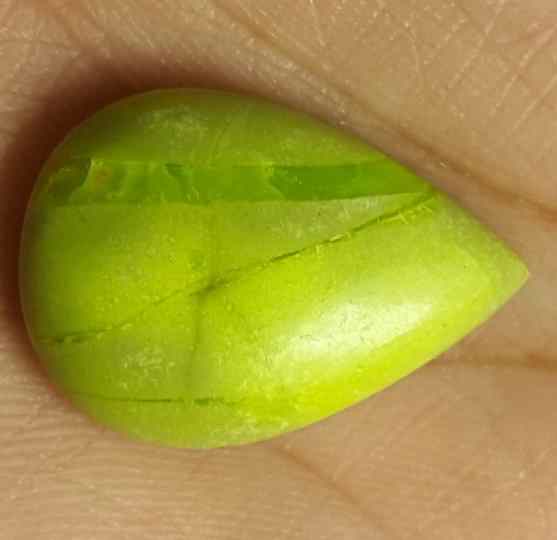 14.85 Carat Australia Gaspeite 22.91 X 16.03 X 6.58 mm
