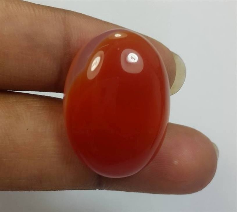 23.31 Carats Orange Chalcedony 24.13 x 17.76 x 6.81 mm