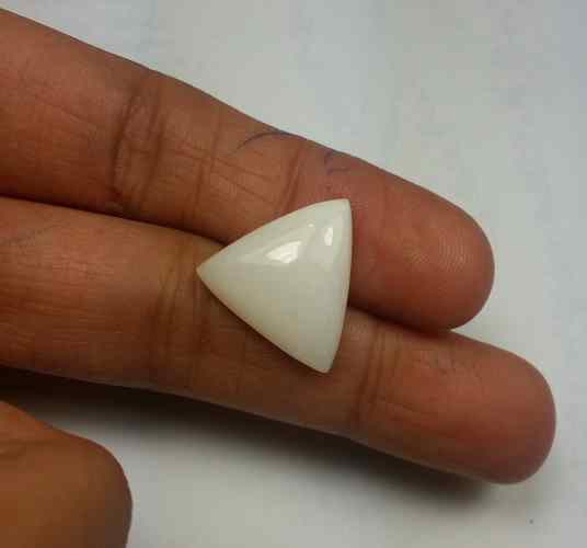 11.01 Carats Italian White Coral 15.71 x 15.42 x 6.12 mm