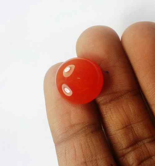 10.96 Carats Carnelian 14.79 x 14.72 x 6.46 mm