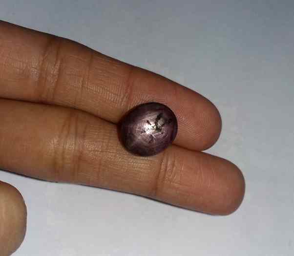11.34 Carats Purplish Red African Star Ruby 13.23 x 11.25 x 6.30 mm