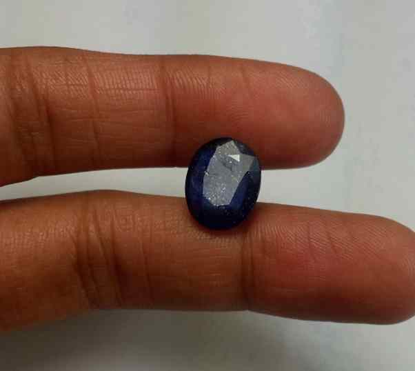 5.93 Carats Blue African Sapphire 11.98 x 9.70 x 4.81 mm