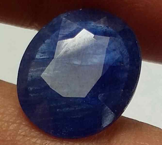 5.35 Carats Blue African Sapphire 12.84 x 10.77 x 4.82 mm