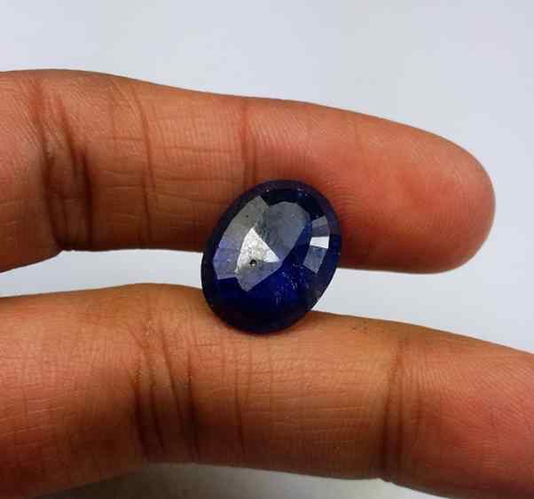 7.15 Carats Blue African Sapphire 14.54 x 11.44 x 3.98 mm